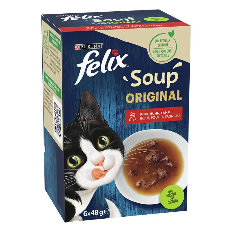 Beliebt Felix Soup Geschmacksvielfalt Land 6x48 g